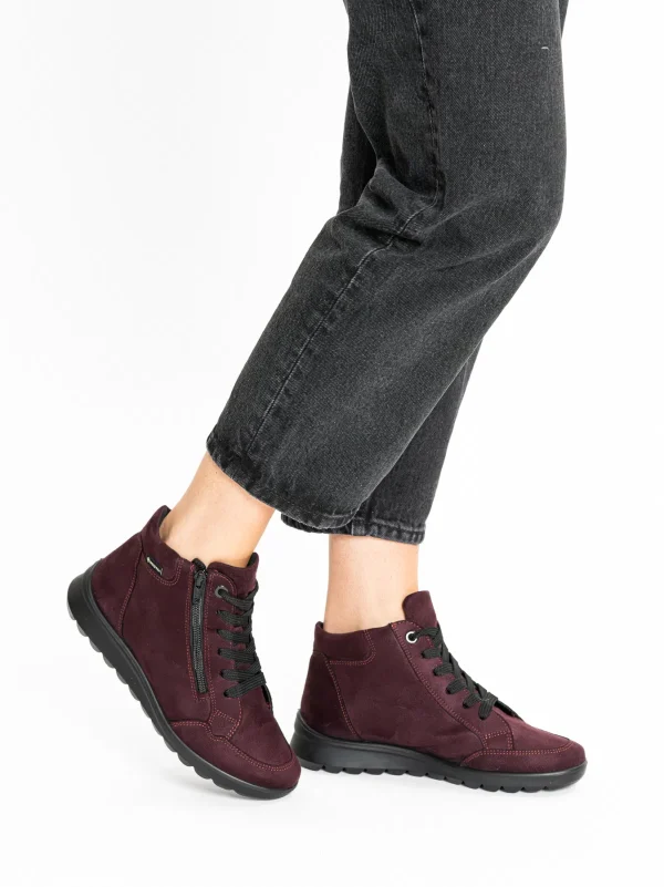 ARA-Toronto-Bordó-GORETEXES-Vízálló Bokacsizma ÚJ