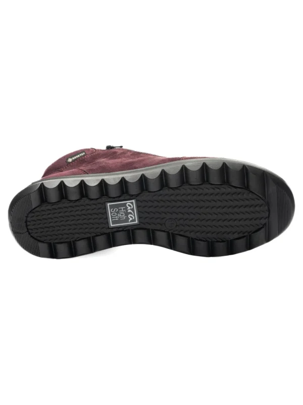 ARA-Toronto-Bordó-GORETEXES-Vízálló Bokacsizma ÚJ