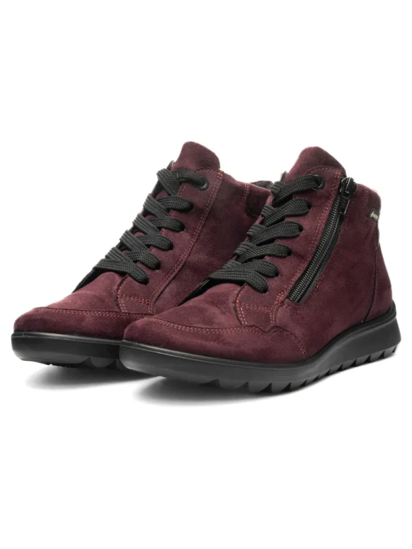 ARA-Toronto-Bordó-GORETEXES-Vízálló Bokacsizma ÚJ